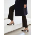 Toe-cap Slingback Pumps