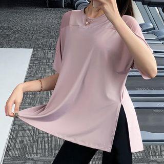Quick Dry Side-slit Short-sleeve T-shirt