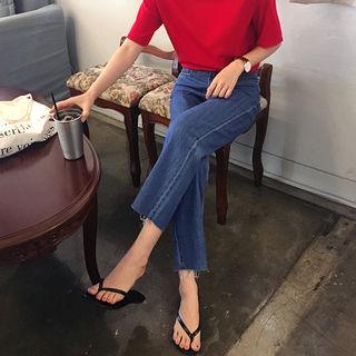 Vintage-style High-waist Jeans