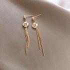Alloy Fringed Earring 1 Pair - Gold & Silver - One Size