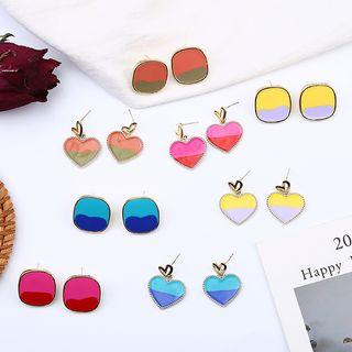 Two-tone Alloy Dangle Earring (various Designs)