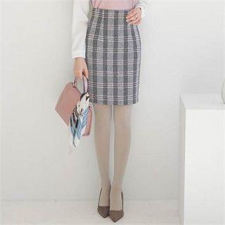 High-waist Patterned Skirt