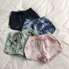 Tie-dye Print Wide Leg Sweatshorts