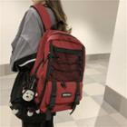 Mesh Pocket Snap Buckle Backpack / Bag Charm