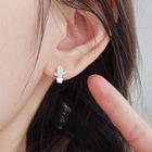 Cactus Asymmetrical Sterling Silver Earring