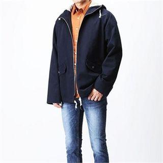 Hooded Zip-up Boxy Jacket