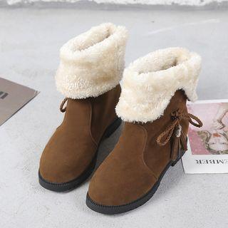Faux Suede Snow Boots