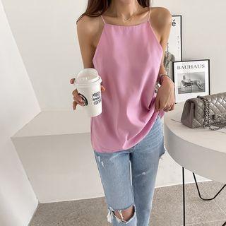 Spaghetti-strap Halter Top
