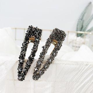 Faux Rhinestone Ear Trim Hair Clip