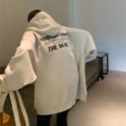 Lettering Hoodie / Hooded Cargo Vest