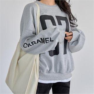 Letter Print Layered Sweatshirt