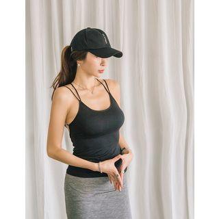 Spaghetti-strap Cross-back Top