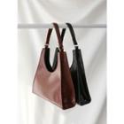 Patent Tote Bag With Chain Strap