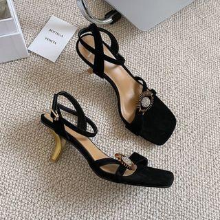 Rhinestone Stiletto Sandals