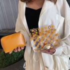 Polka Dot Clear Crossbody Bag + Faux Leather Zipper Bag