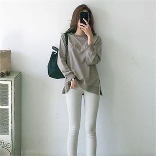 Monday Letter-embroidered Sweatshirt