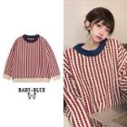Striped Sweater M121 - Red - One Size