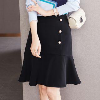 Faux Pearl Mermaid Skirt