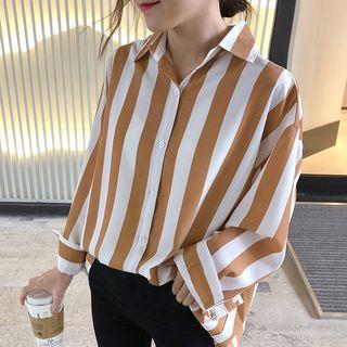 Striped Shirt Orange - One Size