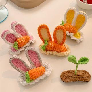 Plant Knit Hair Clip (various Designs)