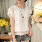 Cap Sleeve Lace Top