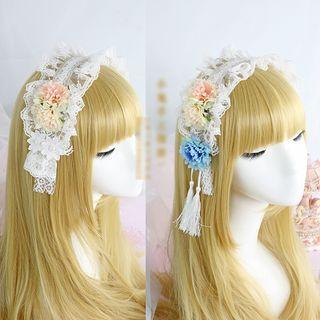 Floral Lace Tassel Headband