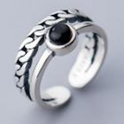 925 Sterling Silver Bead Layered Open Ring As Shown In Figure - One Size