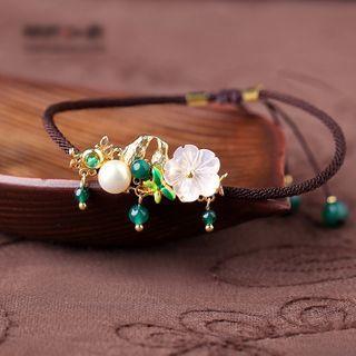 Retro Shell Flower Anklet