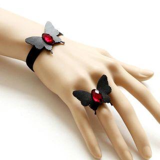 Butterfly Bracelet + Ring