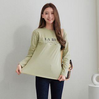 La Rue Letter Print T-shirt