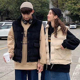 Couple Matching Buttoned Padded Vest