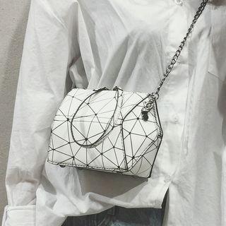 Geometry Patterned Crossbody Bag