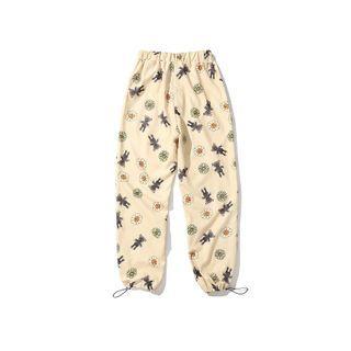 Floral Bear Print Sweatpants