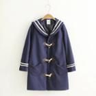 Sailor-collar Toggle Coat