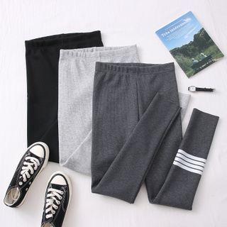 Brushed Striped Leggings