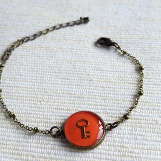 Copper Key Bracelet One Size