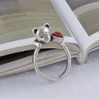 Bear Open Ring Silver - One Size