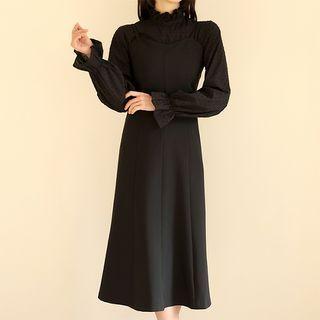 A-line Midi Overall Dress