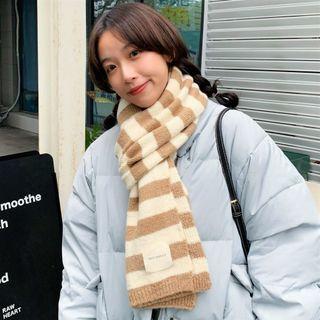 Applique Striped Scarf