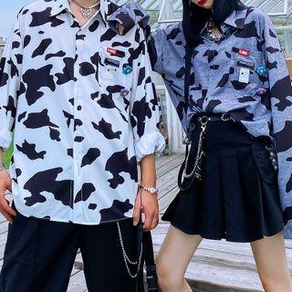 Couple Matching Cow Print Shirt
