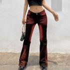 Low Waist Tie-dyed Boot-cut Pants
