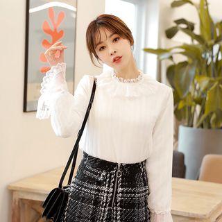 Frilled Lace Collar Blouse