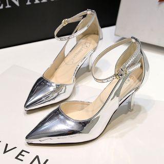Metallic Pointed Pumps