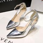 Metallic Pointed Pumps