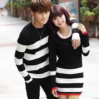 Couple Striped Knit Top / Striped Knit Dress