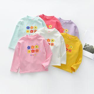 Long-sleeve Floral Graphic T-shirt