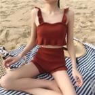 Swim Set: Knit Tankini Top + Bottom