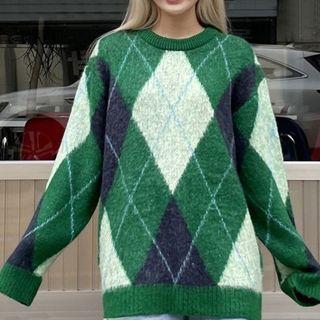 Lingge Oversize Knit Top