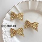 Alloy Bow Hair Clip 1 Pc - Gold - One Size