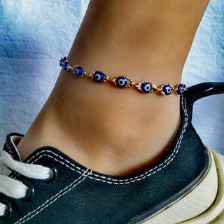 Evil Eye Alloy Anklet